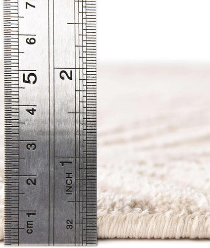 Unique Loom Finsbury Collection Area Rug - Meghan (2' 7" x 12' 2" Runner, Ivory Beige)