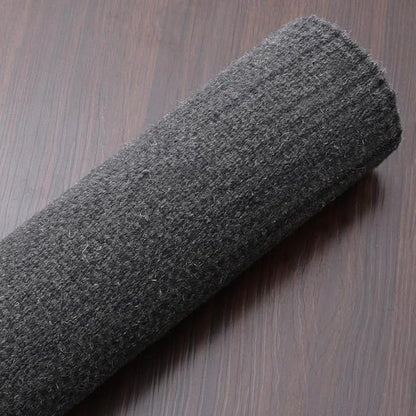 Rugsotic Carpets Hand Woven Flat Weave Kilim Wool ECO-Friendly Area Rugs - 9'x12', Rectangle Shape, Charcoal Color, Solid Plain Design, Low Pile Handmade Rugs for Living Room, Bed Room (D00111)