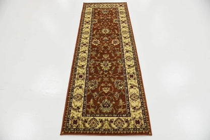 Unique Loom Voyage Collection Traditional Oriental Classic Intricate Design Area Rug (2' 2 x 6' 0 Runner, Terracotta/Ivory)
