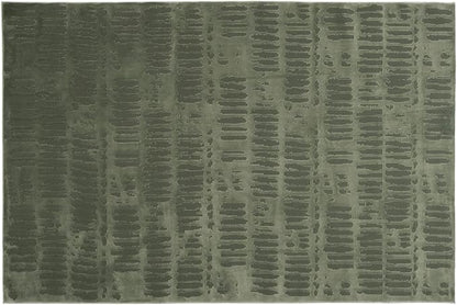 Revival Rugs Shell 5'3"x7'10" Washable Area Rug for Living Room Bedroom - 100% Recycled Oeko-TEX Certified, Medium Pile, Green