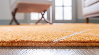 Unique Loom Trellis Frieze Collection Area Rug - Geometric (8' x 10', Orange/ Ivory)