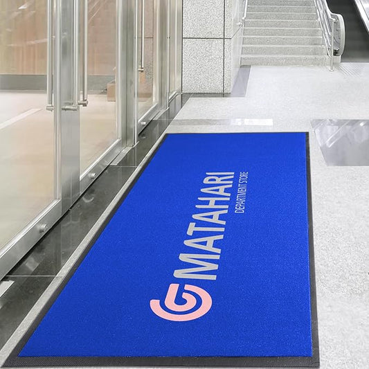 Custom Rugs with Logo Doormat Runner Personalized Commercial Area Carpet with Any Size Color Logo Shape Pattern Non Slip Rugs for Indoor Outdoor