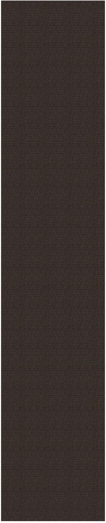 EARTHALL Extra Long Runner Rug 3x18 Ft Washable Runners for Hallways Cotton Non Slip Entryway Runner Braided Kitchen Runner Indoor Outdoor Carpet Runners for Hotels, Officel, Stair, Taupe/Coffee