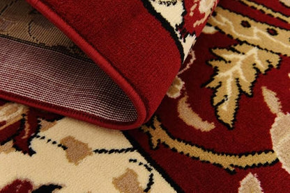 Unique Loom Espahan Collection Area Rug - Cape Cod (8'Square, Red/ Beige)
