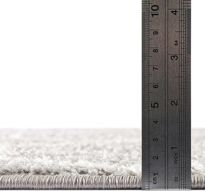 Unique Loom Trellis Frieze Collection Area Rug - Geometric (7' 1" x 10', Light Gray/ Ivory)