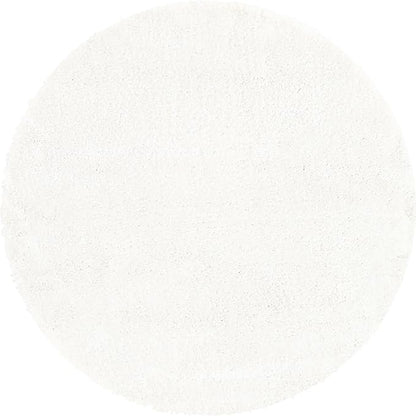 Unique Loom Solo Collection Area Rug - Calabasas (5' 3" Round, Snow White)