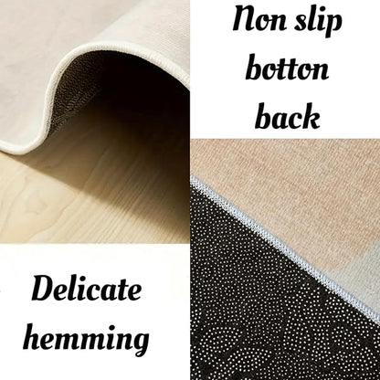 Abstract Black White Geometric Runner Rug, 4x12ft, Luxury Greek Key Rugs for Home Decorative, Greek Spiral Texture Home Decor Non Slip Rugs, Washable Soft Reduce Noise Mat for Bedroom