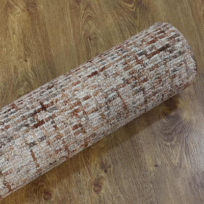 Rugsotic Carpets Hand Tufted Wool ECO-Friendly Area Rugs - 5'x8', Rectangle Shape, Beige & Brown, Solid Plain Design, High Pile Thick Handmade Area Rugs for Living Room, Bed Room (KWC111)