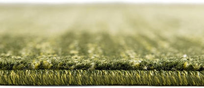 Rugs.com Angelica Collection Rug – 6 Ft Runner Light Green Medium Rug Perfect for Hallways, Entryways