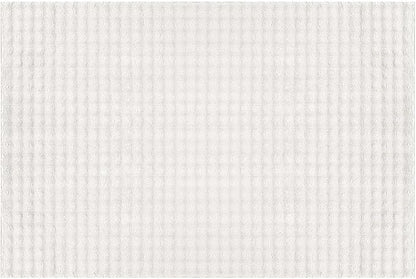 CAMILSON Modern White Non Slip Door Mat Rug 2x3 Ultra Soft High Pile Entryway Rugs Non Skid Rubber Backing Durable & Easy to Clean Carpet for Kitchen Bathroom Indoor Use (2 x 3 White)