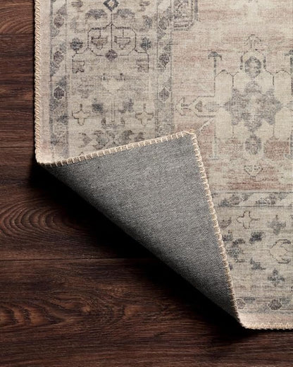 Loloi Hathaway Collection HTH-03 Java/Multi 9'-0" x 12'-0", .25" Thick Area Rug, Soft, Durable, Printed, Modern, Low Pile, Non-Shedding, Easy Clean, Living Room Rug