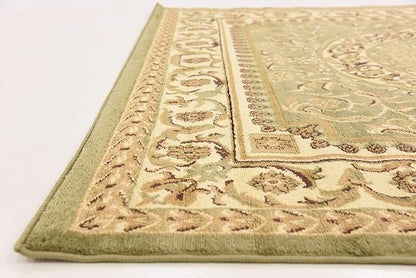 Unique Loom Versailles Collection Traditional Classic Medallion Floral Motif Area Rug (6' 0 x 6' 0 Square, Green/ Ivory)