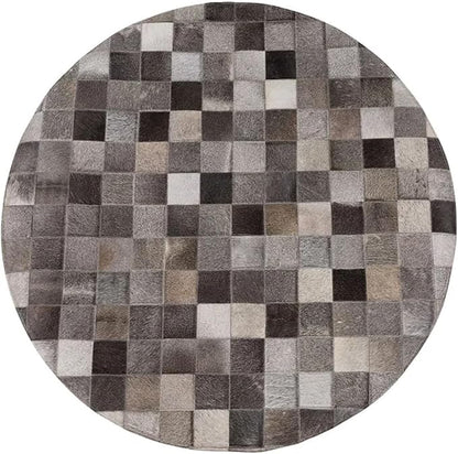 Round Area Rug – Soft Modern Carpet for Living Room, Bedroom, Entryway – Non-Slip Durable Floor Mat for Home Décor (Grey_3X3)