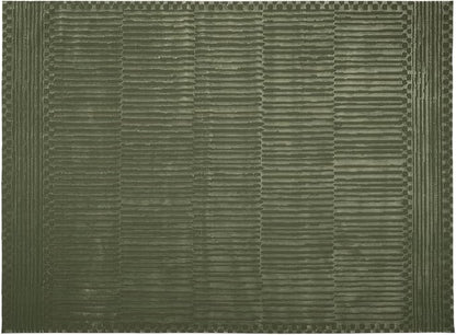 Revival Rugs Soloba 9'2"x12'2" Washable Area Rug for Living Room Bedroom - 100% Recycled Oeko-TEX Certified, Medium Pile, Green