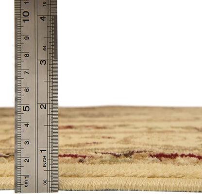 Unique Loom Versailles Collection Traditional Classic Floral Motif Area Rug (10' 0 x 13' 0 Rectangular, Ivory/ Tan)