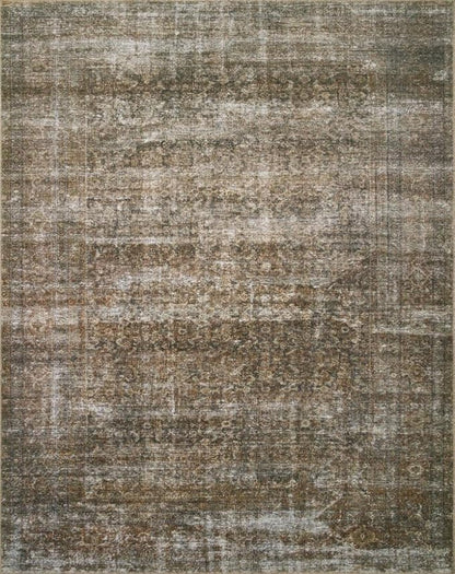 Loloi Amber Lewis Billie Collection, Tobacco & Rust 2'-6" x 12'-0" Area Rug – Antique & Distressed Accent Rugs for Living Room, Bedroom, Entryway & Hallway, No Shed High Traffic Area Home Decor Rug
