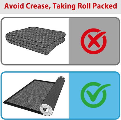 Hallway 10ft Runner Rug Non Slip, Water Absorbent Laundry Mat Black Kitchen Mat Sink Rug, Rubber Backed Indoor Entryway Rug Runner