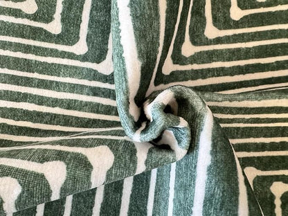 GLN Rugs Contemporary Collection - Machine Washable Area Rug, Contemporary Washable, Non Slip, Low Pile Chenille Rug, Living Room, Bedroom, Kitchen Rug (6' x 9' Beige Green)