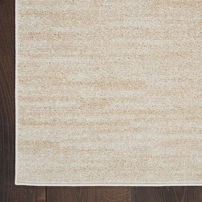 Nourison Home Nourison Essentials Ivory Beige 2'2" x 16' Area Rug - Easy Clean, Non Shedding, Bed Room, Living Room, Dining Room, Kitchen (16' Runner)