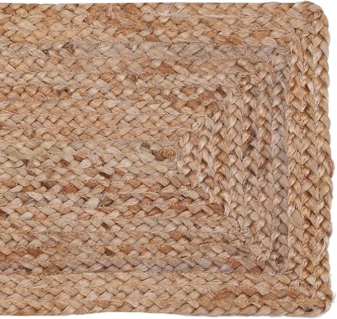 Savi Home Farmhouse Jute Burlap Table Runner 36 Inches Long, Organic Eco-Friendly Rustic Vintage Dining Table Runner, 13x36 Natural Jute Braided Table Runner