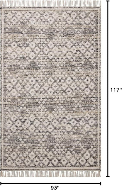 Loloi Angela Rose Rivers Collection RIV-01 Denim/Ivory 7'-9" x 9'-9" Reversible Area Rug