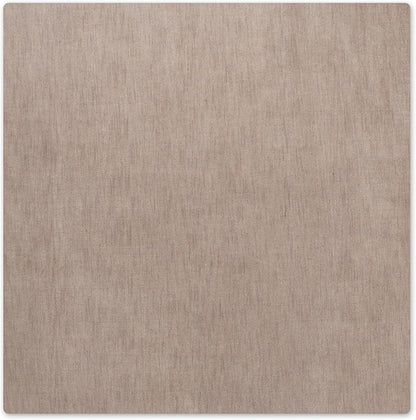 Hand Knotted Loom Wool ECO-Friendly Area Rugs - 6'x6', Square, Beige Color, Solid Plain Design, High Pile Thick Handmade Anti Skid Area Rugs for Living Room, Bed Room (L00111)