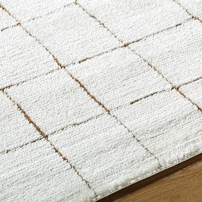 Livabliss x Our PNW Home Cascade Minimalist Area Rug, 2'7" x 10', Ivory