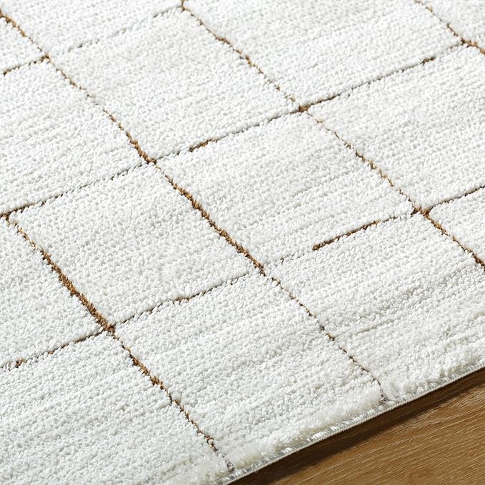 Livabliss x Our PNW Home Cascade Minimalist Area Rug, 10' x 14', Ivory