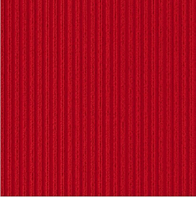Ottomanson 3'11" x 22' Hallway Runner with Scraper Pile - Extra Durable Non-Slip Rug Mat for Indoor & Outdoor Use - Ideal for Kitchen, Entryway & Garage - High-Traffic Carpet, Red