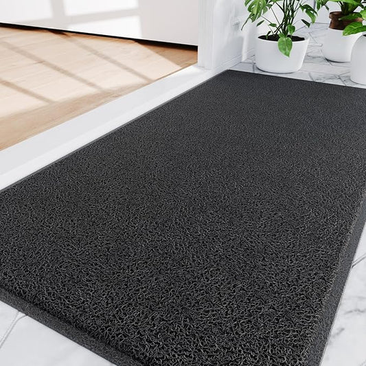 Amyracel Front Door Mat Indoor Outdoor Entrance, 36" x 60" All-Season Waterproof Doormat for Enterway, Heavy Duty Commercial Floor Mat, Fade Resistant, Rubber Back, Low Profile, Easy Clean