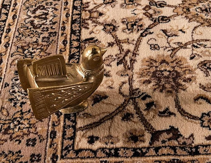 Unique Loom Sialk Hill Collection Area Rug - Washington (9' x 12' Rectangle Ivory/Black)