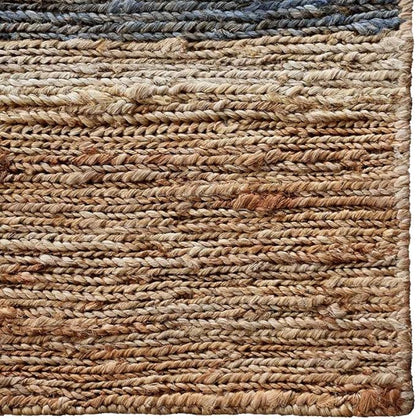 Rugsotic Carpets Hand Woven Flat Weave Kilim Wool ECO-Friendly Area Rugs - 8'x10', Rectangle Shape, Silver Color, Solid Plain Design, Low Pile Handmade Rugs for Living Room, Bed Room (D00111)