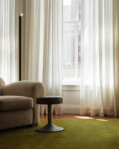 Hand-Tufted Wool Runner Area Rug – Soft Premium Wool Carpet for Living Room, Bedroom & Home Décor – 3X15 ft| Milano Green – Durable, Non-Slip Backing, Handcrafted Rug