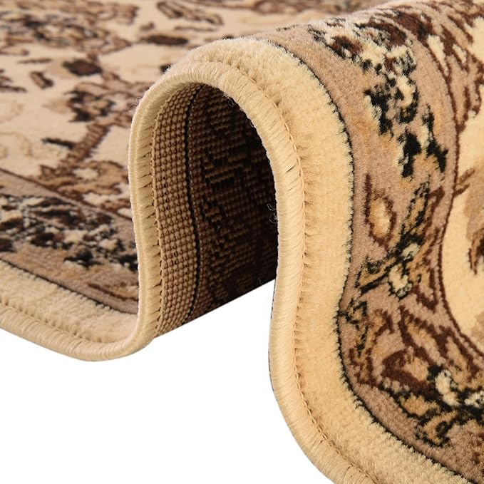 Unique Loom Sialk Hill Collection Area Rug - Washington (7' 1" x 10' Rectangle Ivory/Black)