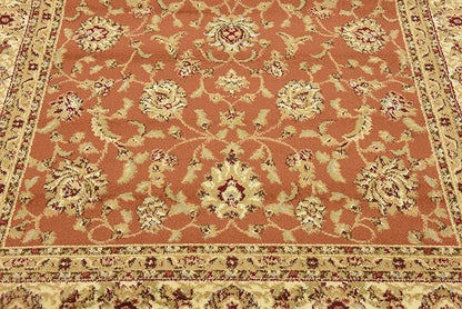 Unique Loom Voyage Collection Traditional Oriental Classic Intricate Design Area Rug (5' 0 x 8' 0 Rectangular, Terracotta/Ivory)