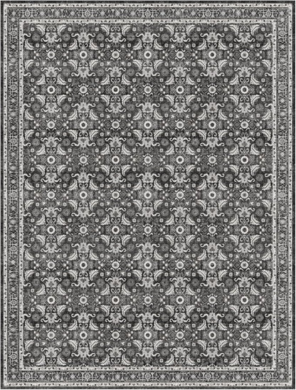 WITSHOCK Living Room Area Rugs 10x13: Soft Non-Slip Backing Washable Rugs Vintage Large Carpet for Bedroom Office Dining Room Kitchen Stain Resistant Home Decor Rug