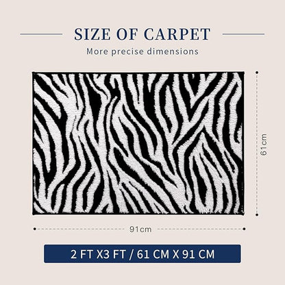 YIHOUSE 2×3 Ft Area Rugs, Abstract Washable Rug, Black and White Mordern Carpet, Soft Rugs Nonslip Throw Non-Shedding, for Bedroom Bedside, Laundry Room, Entryway, Indoor Home Decor
