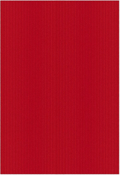 Ottomanson 6'6" x 33' Hallway Runner with Scraper Pile Extra Durable Non-Slip Rug Mat for Indoor & Outdoor Use - Ideal for Kitchen, Entryway, Patio & Garage - High-Traffic Carpet, Red