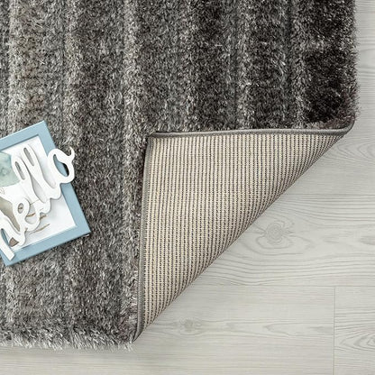 LUXE WEAVERS Lantanas Collection 7119 Grey 8x10 Modern Geometric Area Rug