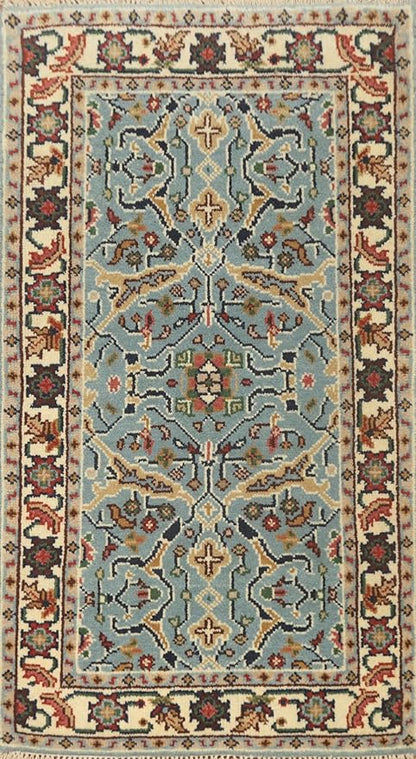 Transitional Collection 5' 0'' X 2' 10'' Rug Rug, All-Over 100% Wool Carpet for Home Décor, Foyer and Hallway