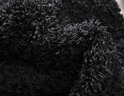 Unique Loom Solid Shag Collection Area Rug (2' 6" x 13' 1" Runner, Jet Black)