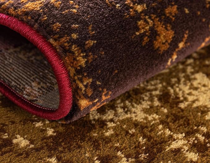 Unique Loom Barista Collection Area Rug - Kouillou (3' 1" x 5' 3" Rectangle, Multi/ Brown)