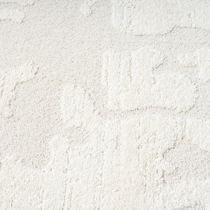 Abani Nomad Cream Area Rug 6' x 9' for Living Room, Bedroom - Abstract Pattern - Durable & Easy to Clean
