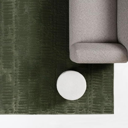 Revival Rugs Shell 9'2"x12'2" Washable Area Rug for Living Room Bedroom - 100% Recycled Oeko-TEX Certified, Medium Pile, Green