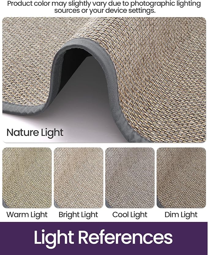 DEXI Ultra Thin Entryway Door Mat 24x36, Non Slip Rubber Backing Inside Entry Mat, Low Profile Easy Clean Dirt Trapper Doormat for Inside Entrance Patio, Grey