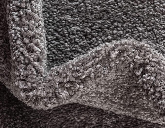 Unique Loom Solo Collection Area Rug - Calabasas (5' 3" x 7' 7" Rectangle, Gray)
