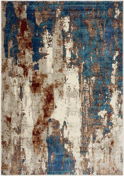 LUXE WEAVERS Lagos Collection Passion 2x7 Abstract Area Rug