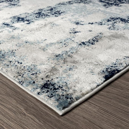 LUXE WEAVERS Kimberly Collection Ivory 5x7 Modern Abstract Area Rug