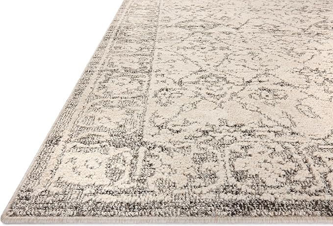 Loloi Magnolia Home by Joanna Gaines Gigi Collection GIG-02 Ivory/Stone 4'-0" x 6'-0" Accent Rug
