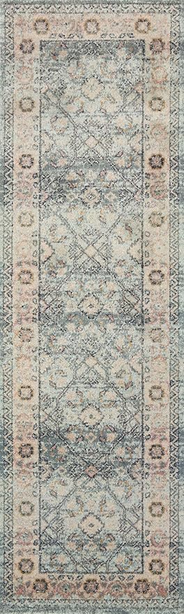 Loloi Jocelyn Collection JOC-04 Sky/Multi 2'-3" x 7'-6" .38" Thick Runner Rug